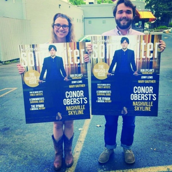 Interns Emily Williams and Will Minter show some AS pride. (2013)