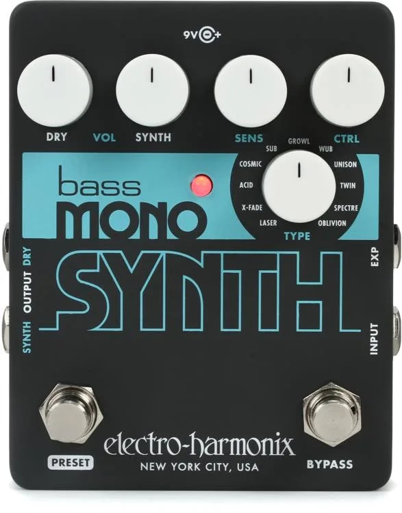 Electro-Harmonix Bass Mono Synth Synthesizer Pedal