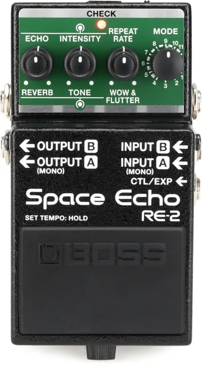 Boss RE-2 Space Echo Delay and Reverb Effects Pedal