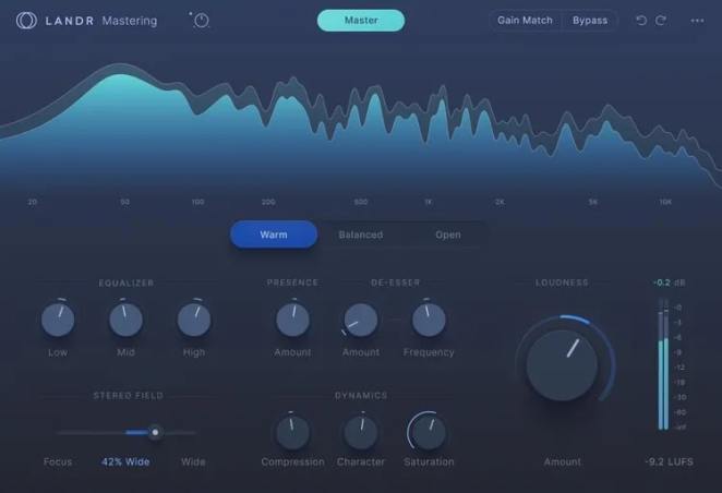 LANDR Mastering Plugin