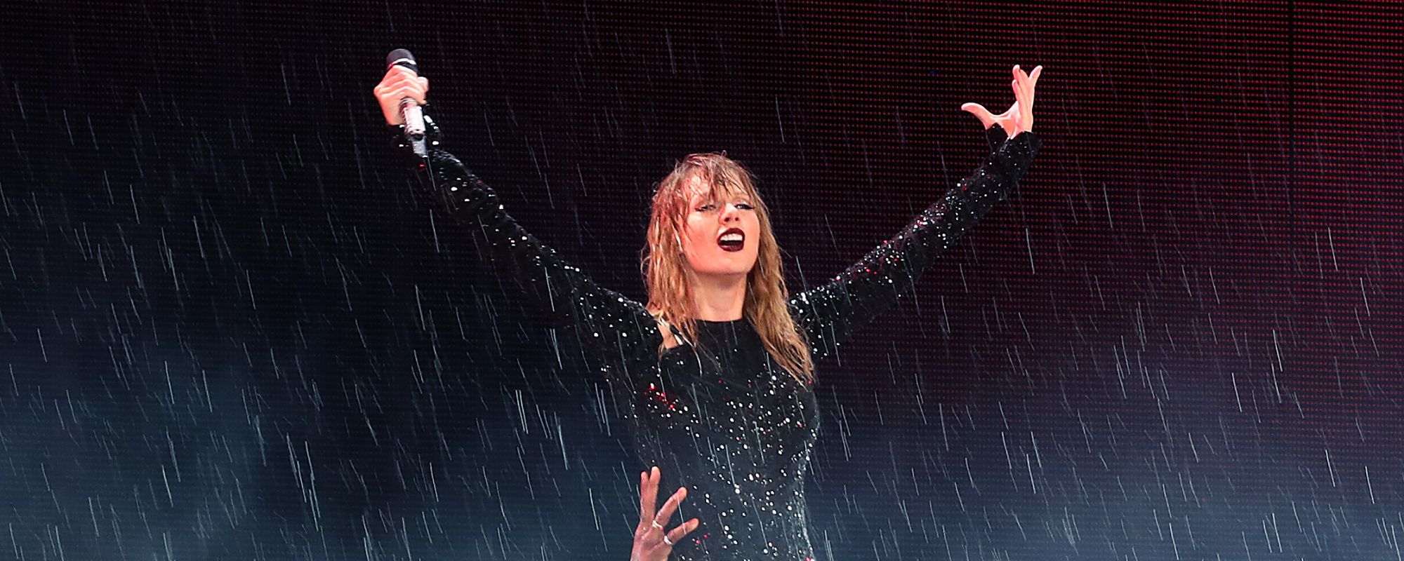 Taylor Swift during her 2018 Reputation stadium tour.
