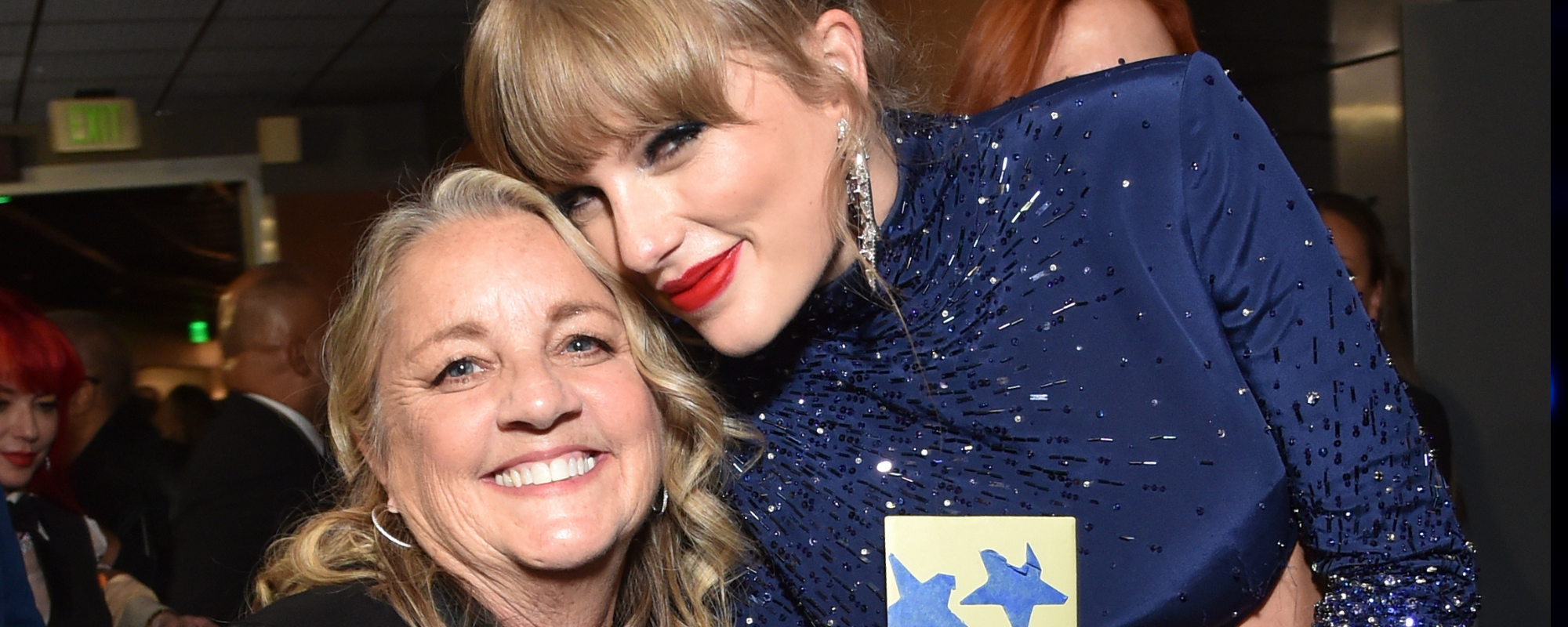 LOS ANGELES - FEBRUARY 5: Liz Rose and Taylor Swift backstage at THE 65TH ANNUAL GRAMMY AWARDS, broadcasting live Sunday, February 5, 2023 (8:00-11:30 PM, LIVE ET/5:00-8:30 PM, LIVE PT) on the CBS Television Network, and available to stream live and on demand on Paramount+*. (Photo by Stewart Cook/CBS via Getty Images)