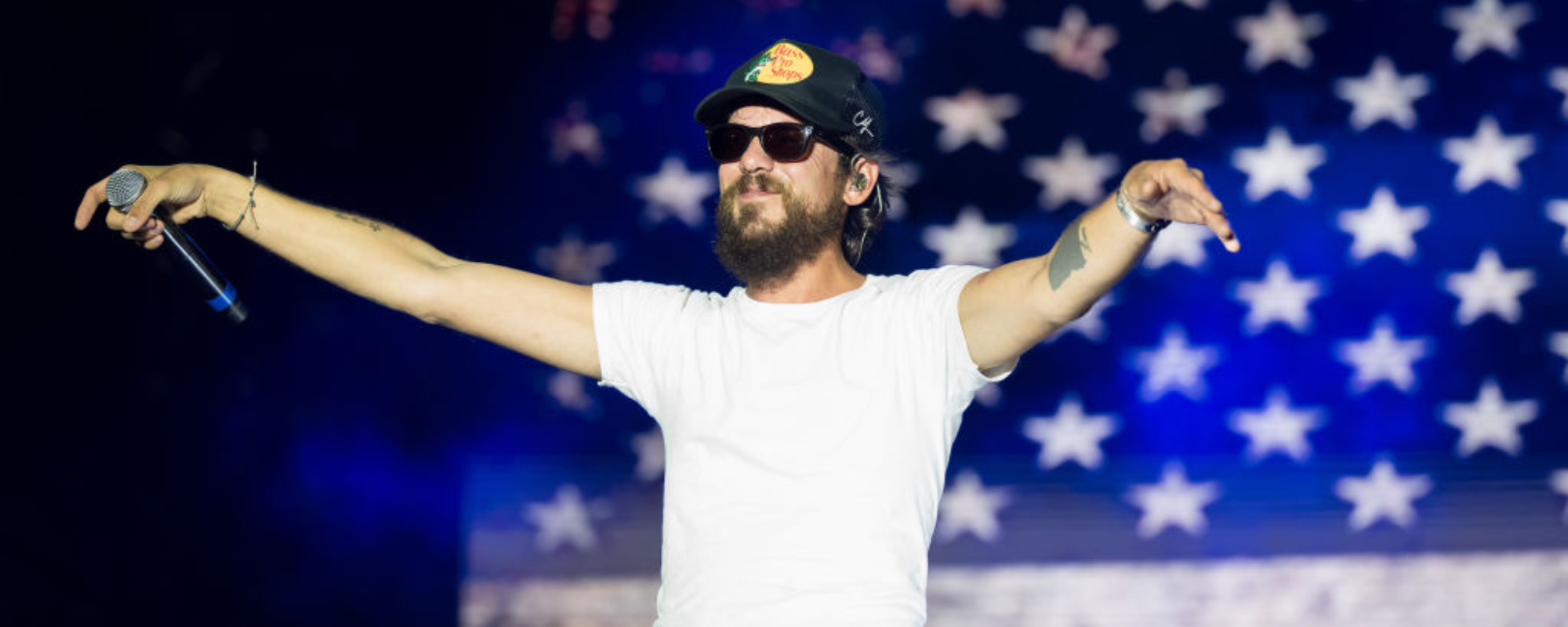 KEY BISCAYNE, FLORIDA - NOVEMBER 09: Chris Janson performs onstage during day 1 of the 2024 Country Bay Music Festival at Miami Marine Stadium on November 09, 2024 in Key Biscayne, Florida. (Photo by Jason Koerner/Getty Images)