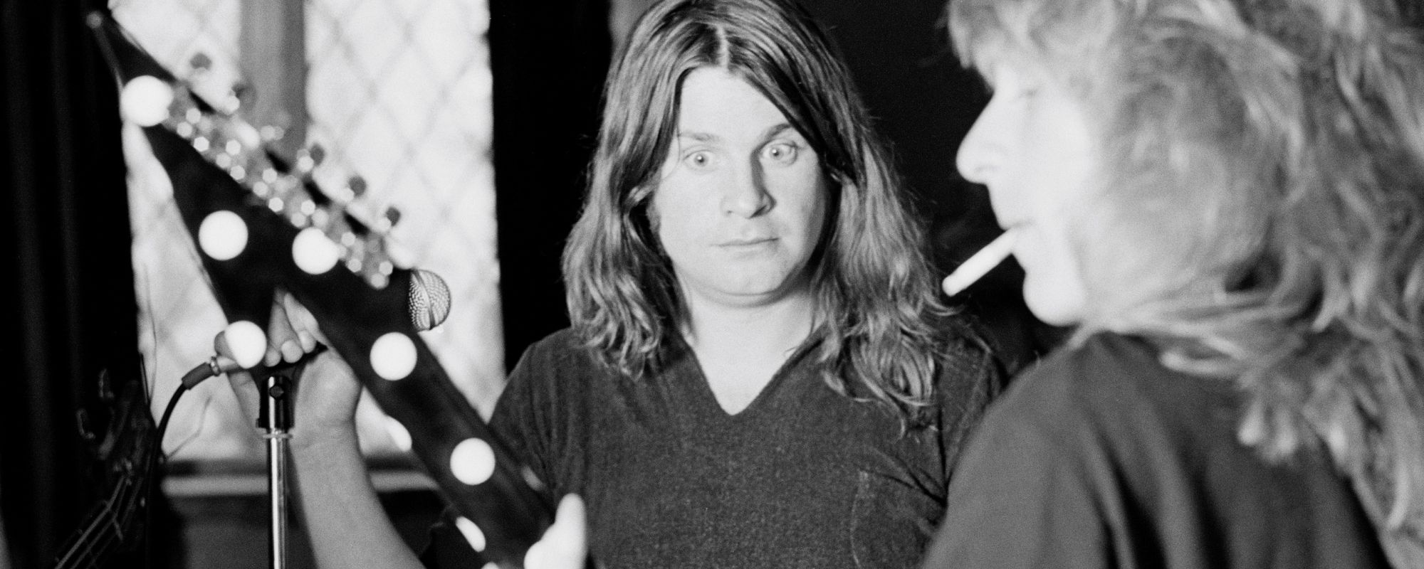 Ozzy Osbourne in the studio with Randy Rhoads