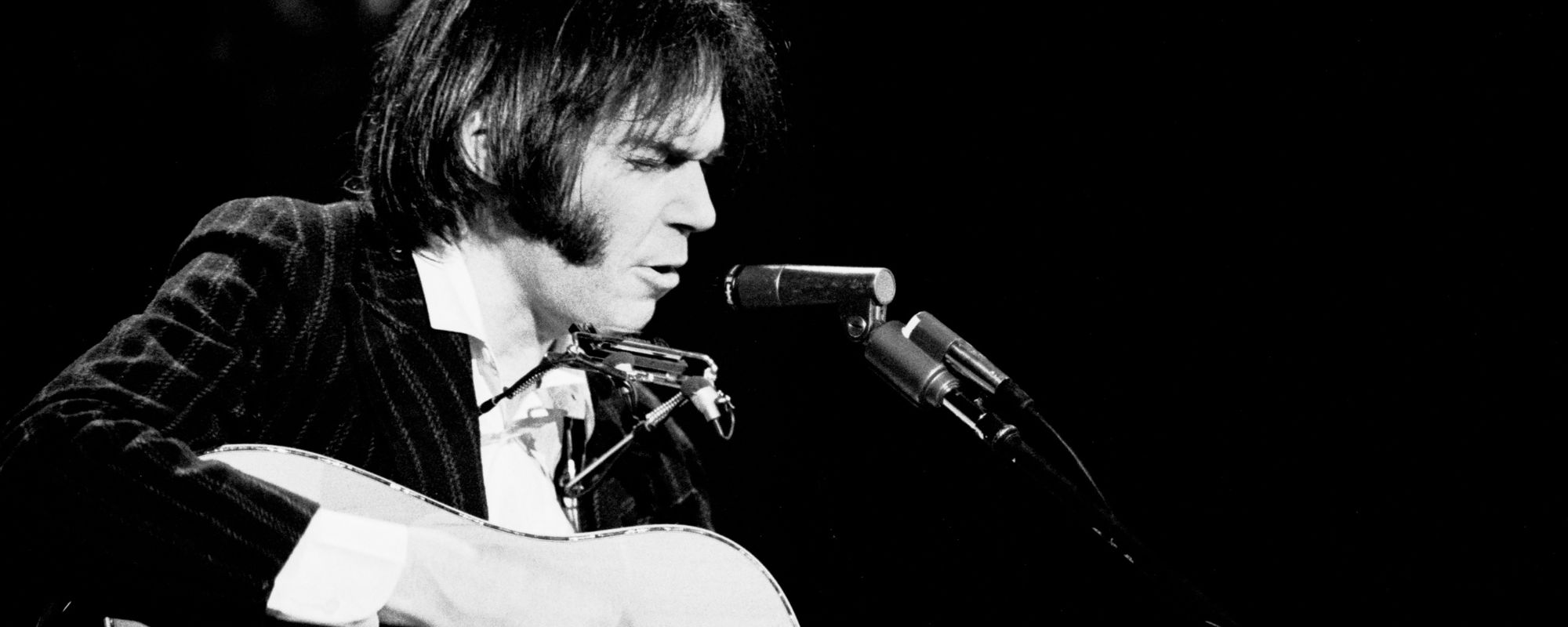 Neil Young performing