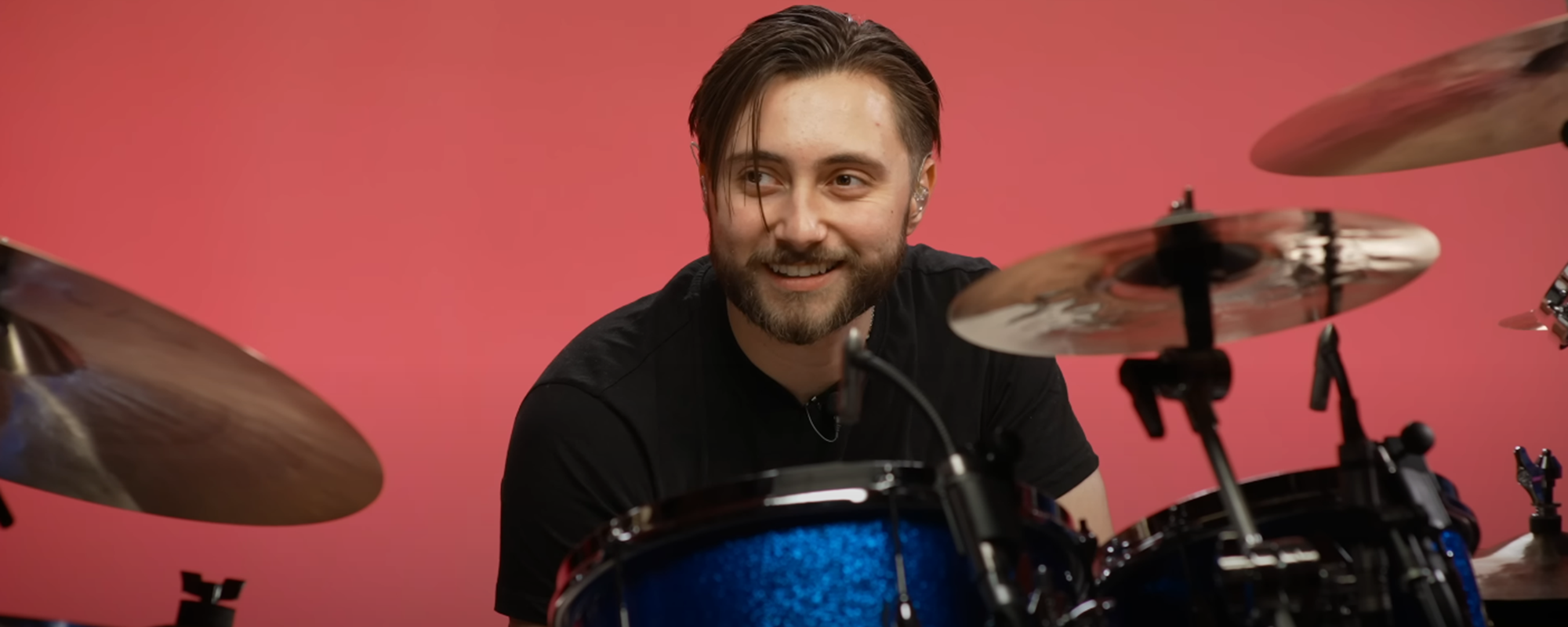 Photo of drummer Nic Collins via YouTube screenshot (Drumeo)